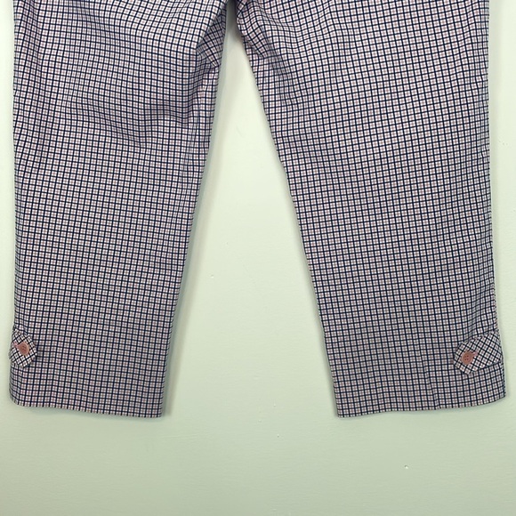 Talbots Pink and Blue Signature Plaid Capri Pants. Size 12. - Picture 10 of 14
